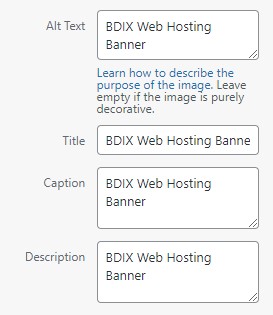 Fill out your alt tags for Image Optimization